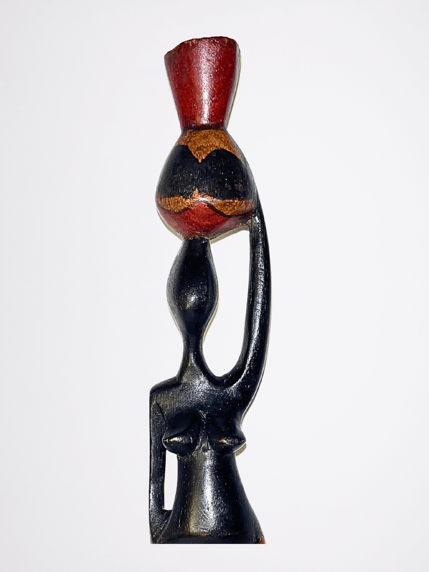 Handcarved Wooden African Woman Sculpture product image (4)