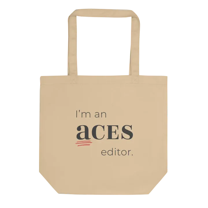 I'm an ACES editor tote bag product image (1)