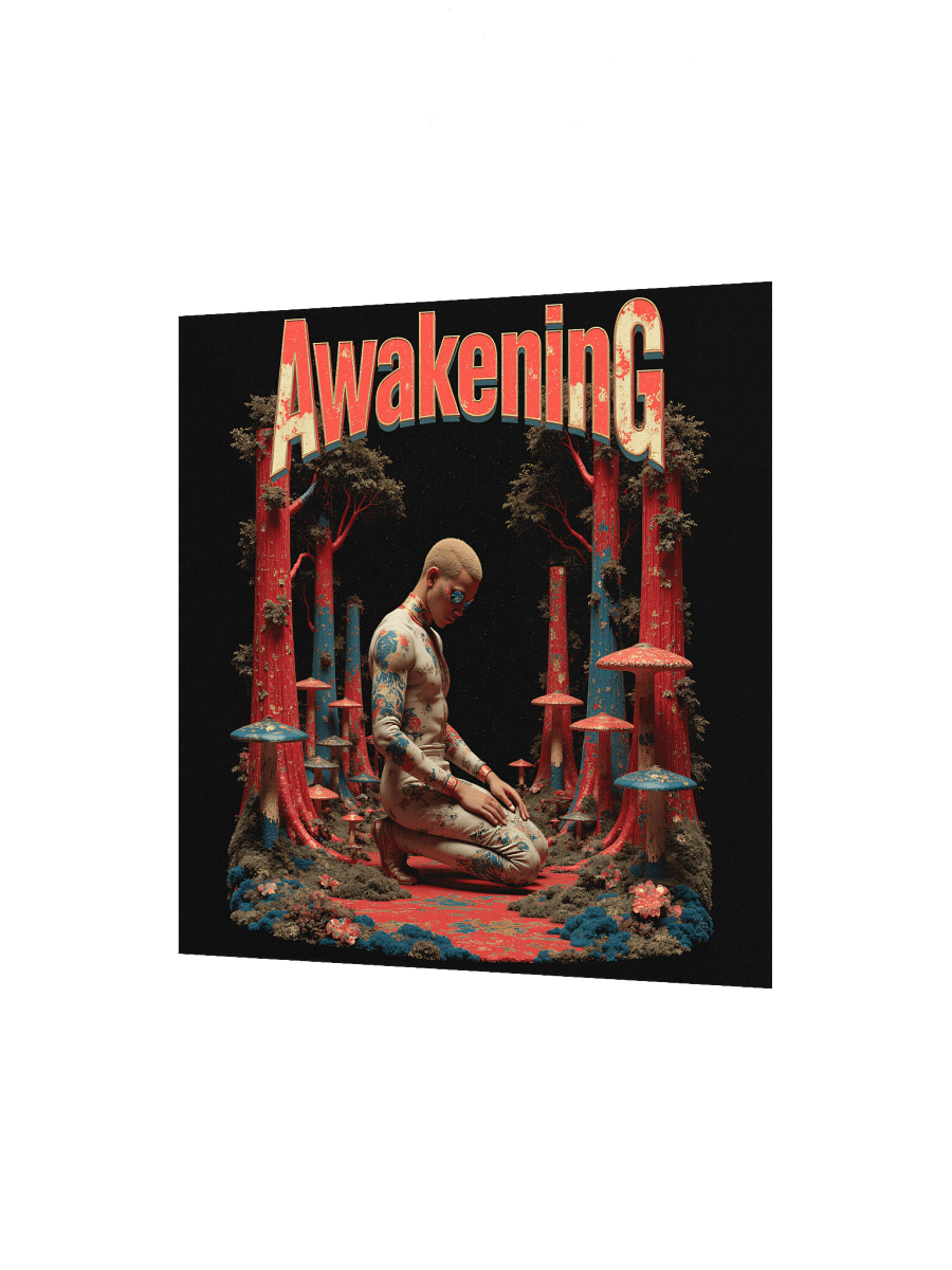 Spiritual Awakening Mystical Mushroom Grove Paper Poster product image (6)