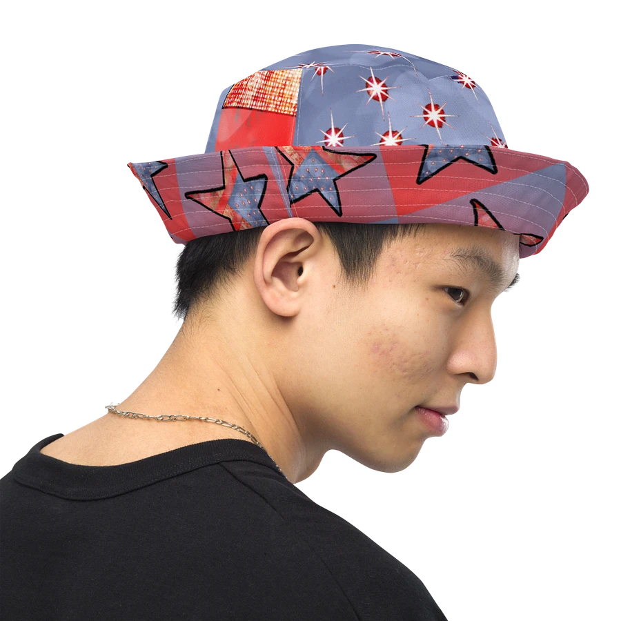 American Flag and Stars Bucket Hat product image (6)