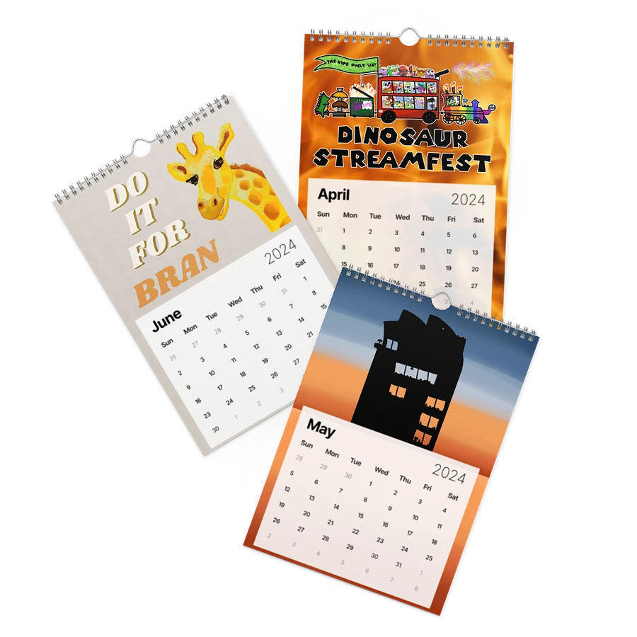 Dino Wall Calendar 2024 product image (2)