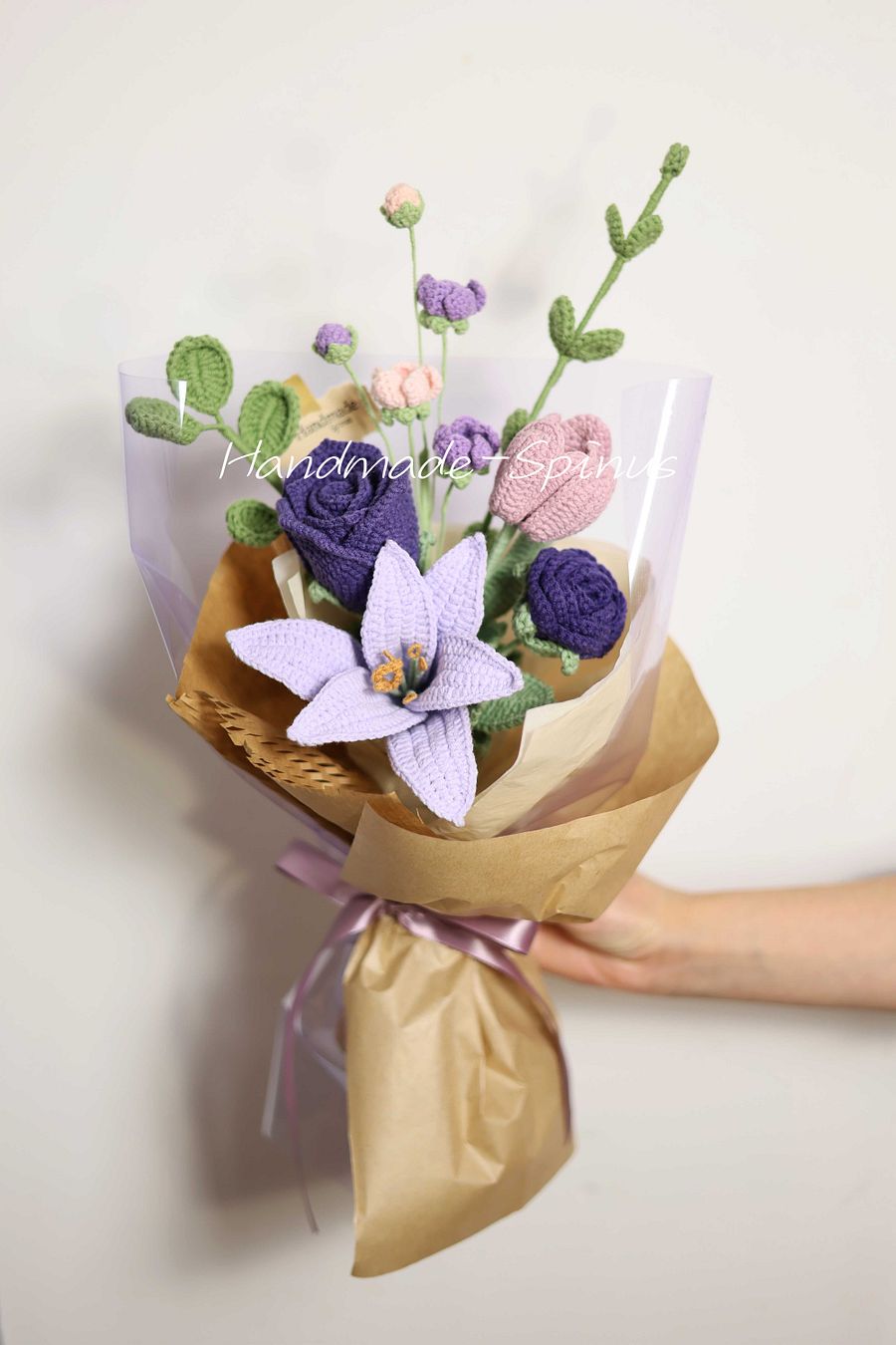 Purple Poetic Crochet Knit Bouquet product image (4)