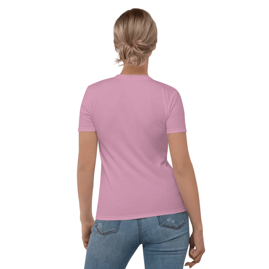 Plain Light Pink Light Summer Women's Crewneck Polyester Heavyweight Premium T-Shirt by Treasure Pie product image (8)