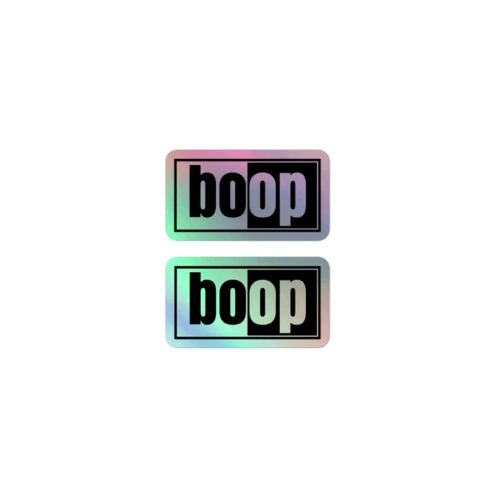 Holo boop stickers (2 pack) product image (1)