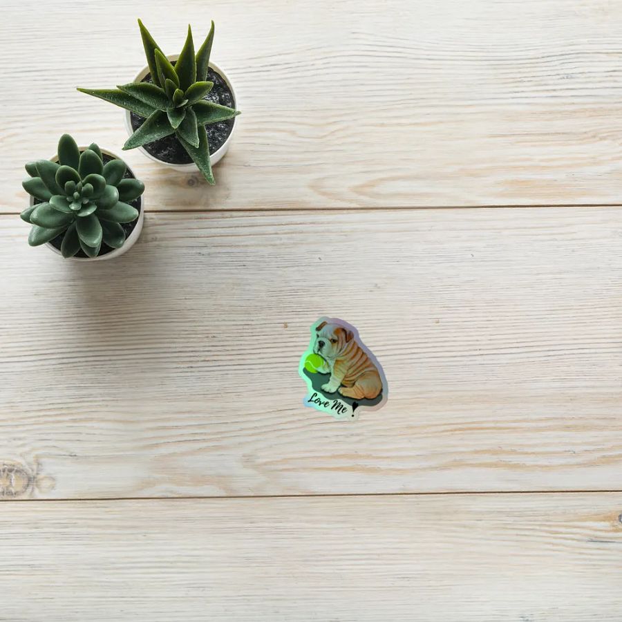 Bulldog Bliss Holographic Sticker Set product image (10)
