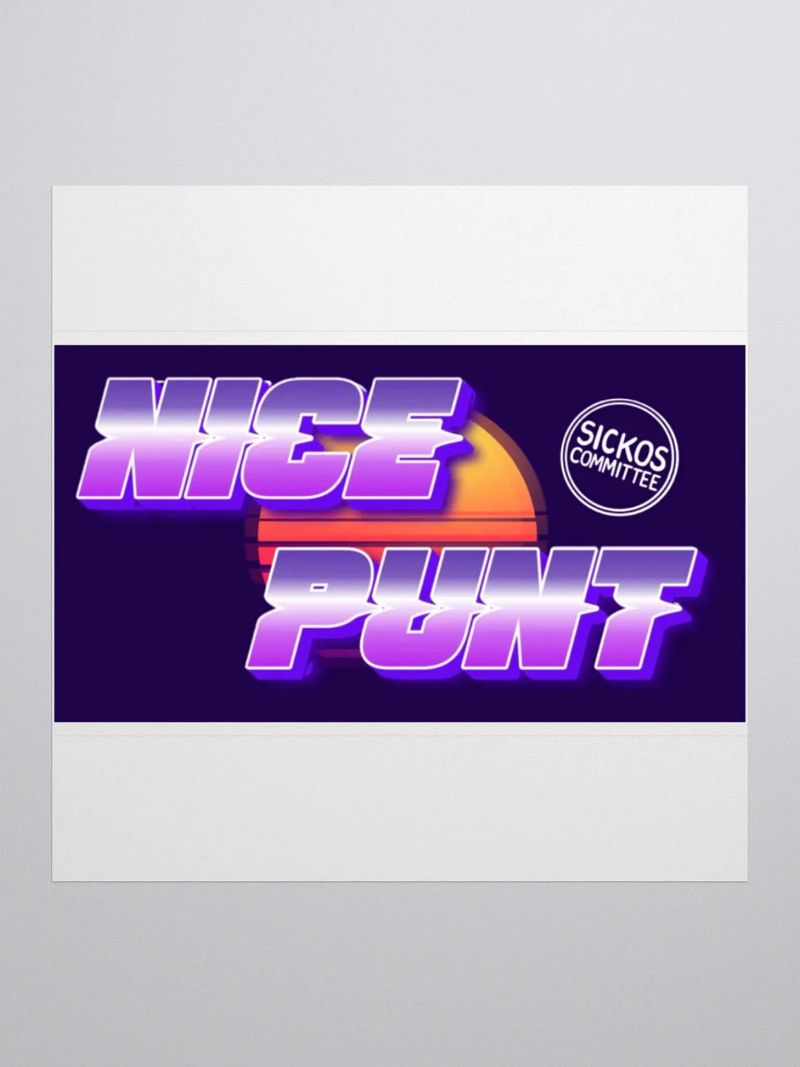 Nice Punt Sticker (3 Sizes)