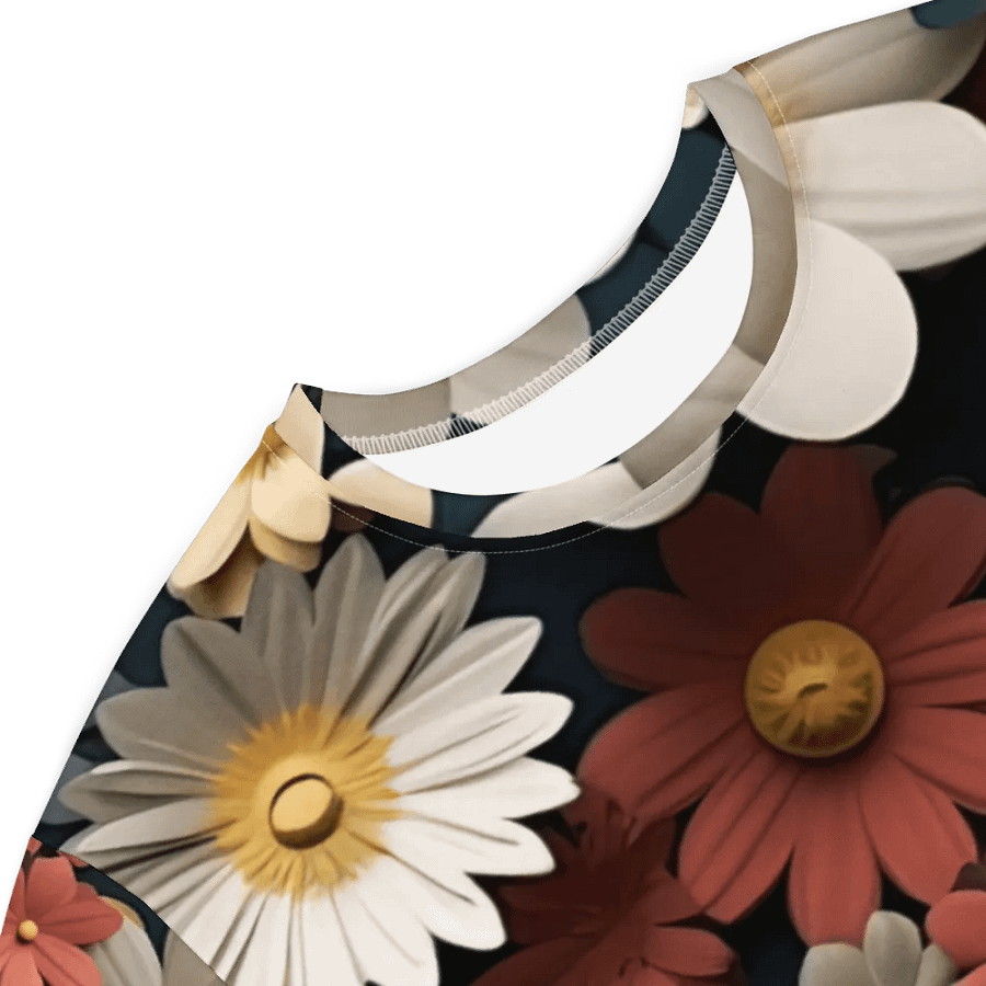 3D-Ditsy-Flowers-Seamless-Patterns T-shirt Dress - V10 product image (4)