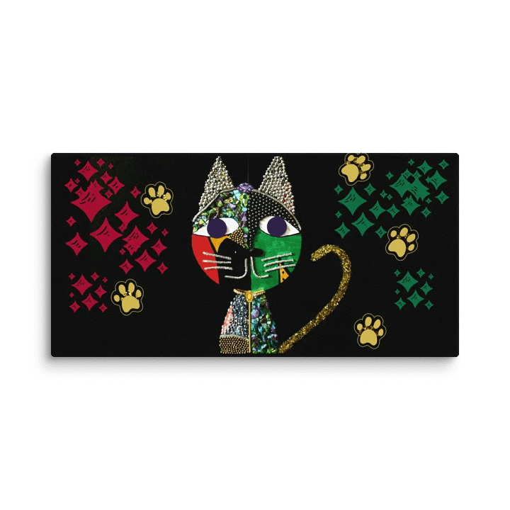 Patchwork Feline Dreams Canvas product image (1)