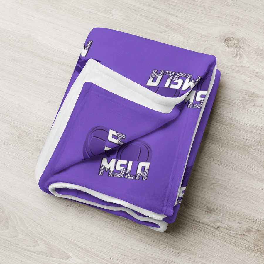 MSLA Purple Throw Blanket product image (7)