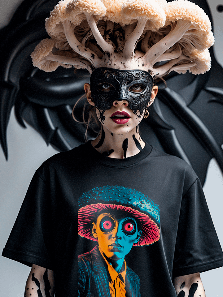Surreal Shroom Suit T-Shirt - FUNGAKULT #17 product image (1)