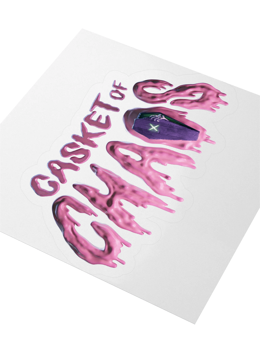 Casket of Chaos (3D Pink) Kiss Cut Stickers product image (3)