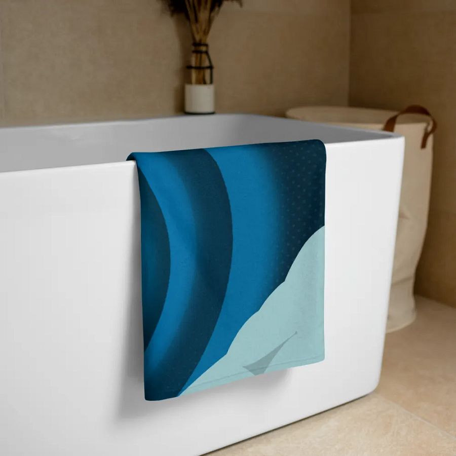 Big Blue Sublimated Towel product image (3)