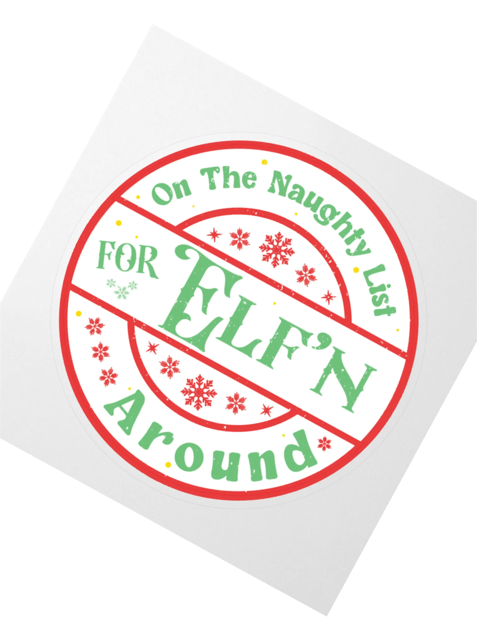 Naughty List Festive Stickers product image (6)