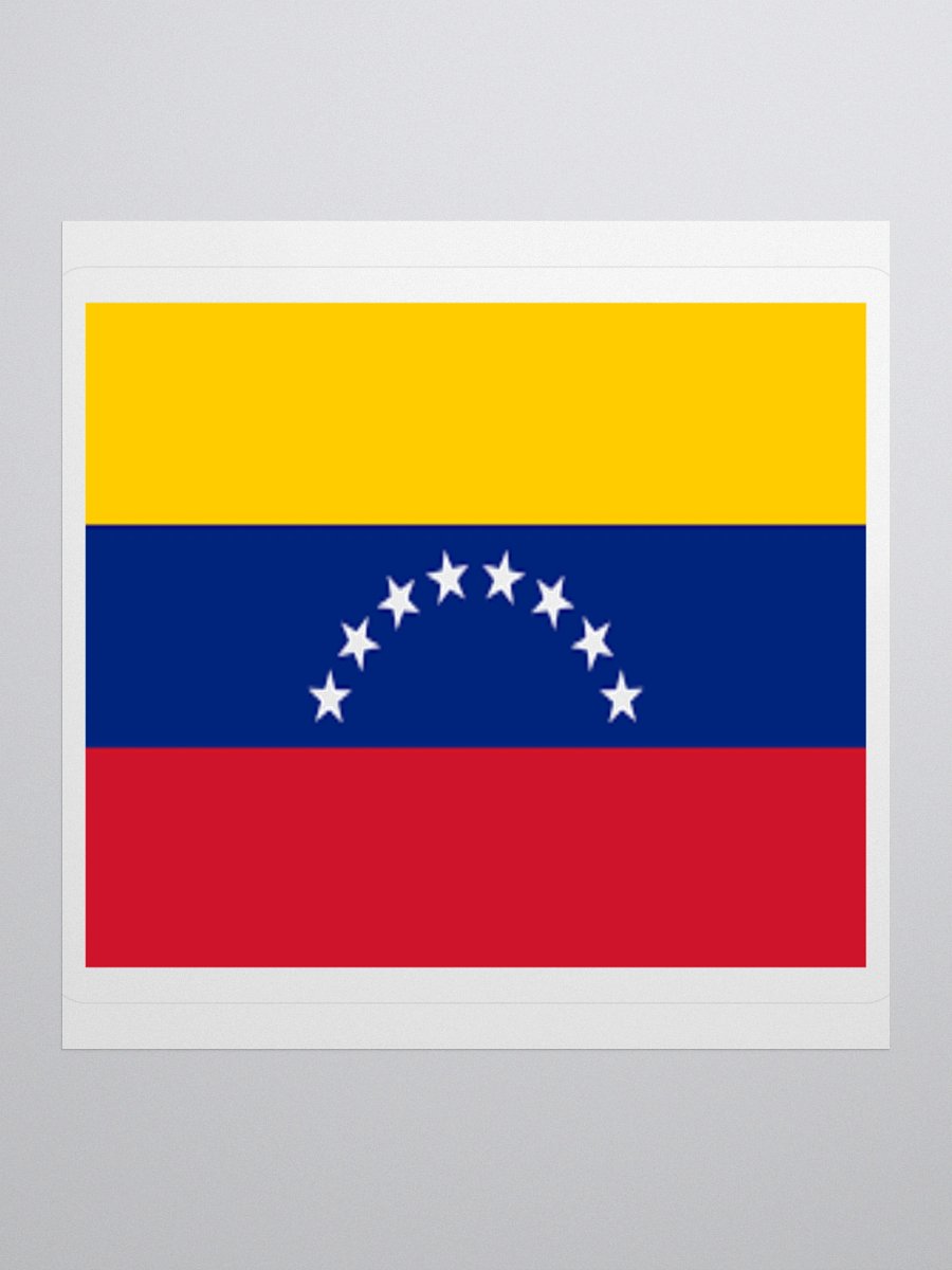 Venezuela Flag Sticker | Seven Stars Coat of Arms Design | Durable Vinyl | 3 Sizes product image (1)