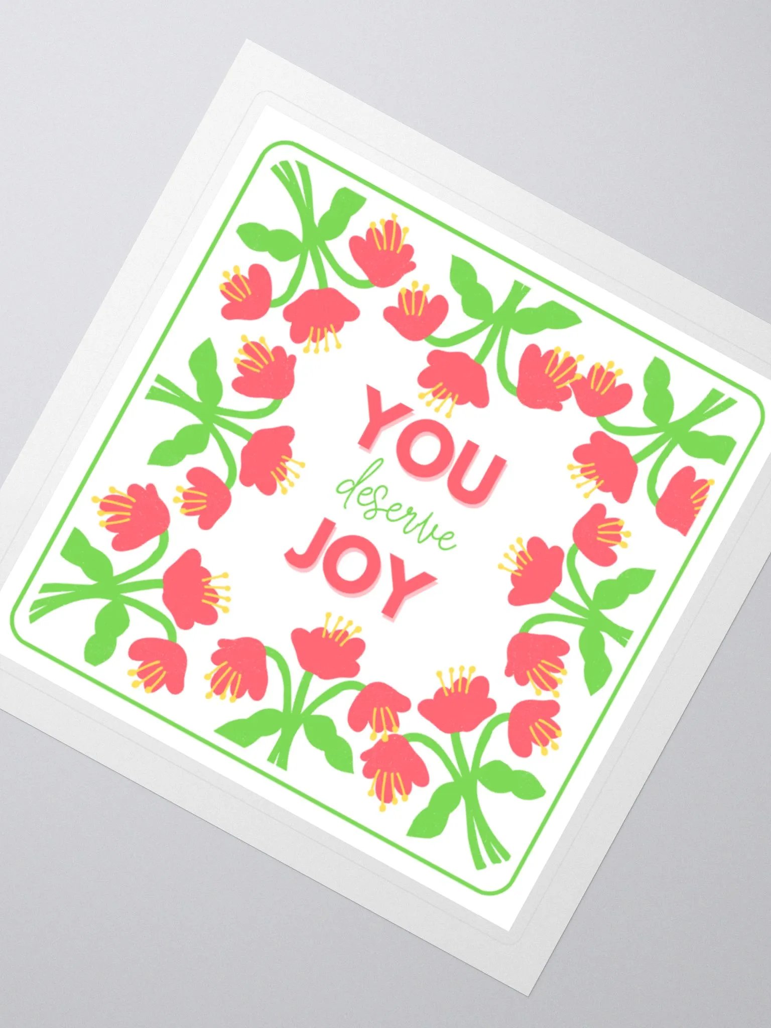 YOU Deserve Joy Kiss Cut Stickers product image (4)