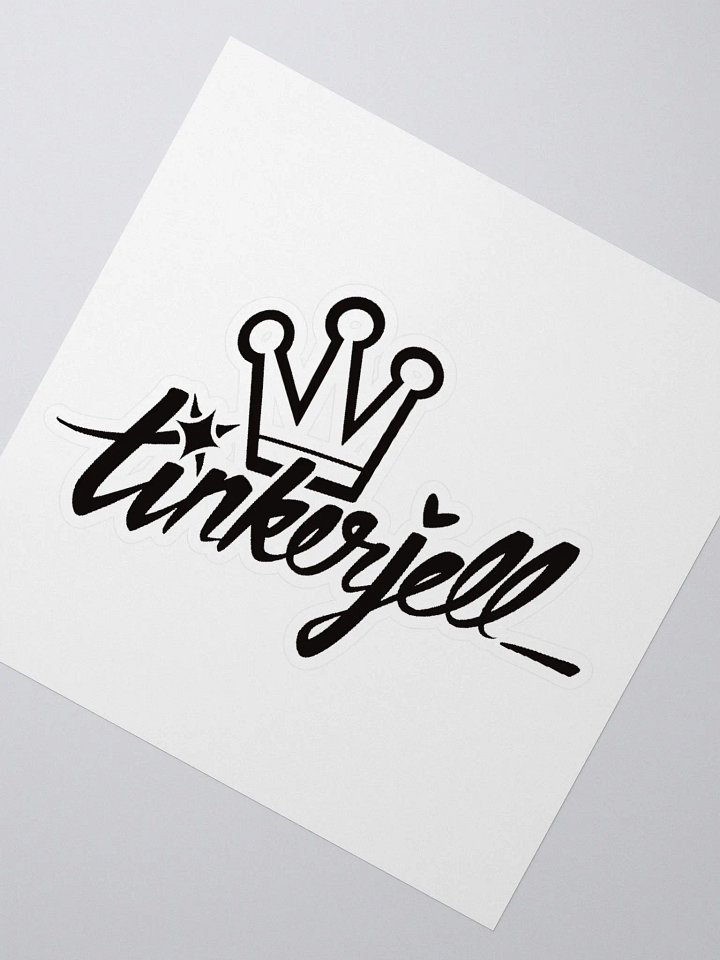 TinkerJell Logo Sticker (Black) product image (2)