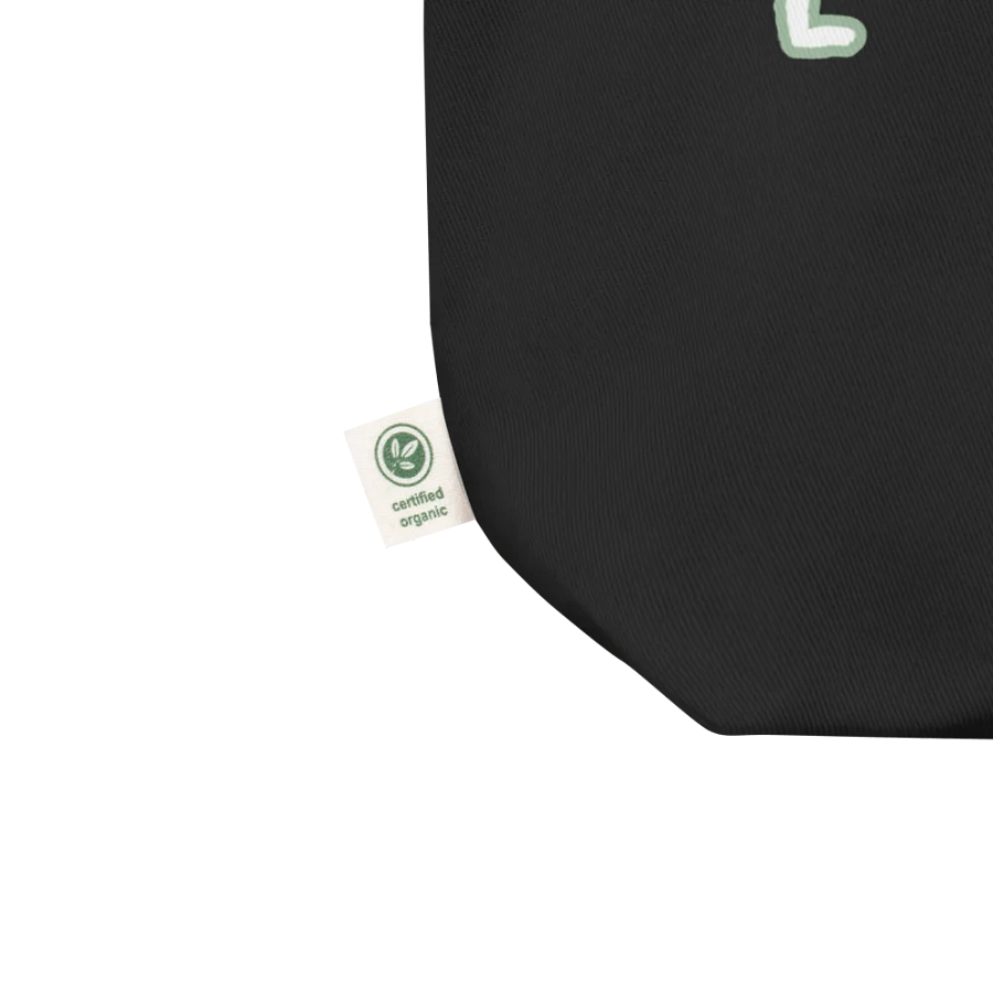 *not* mentally linear (lined design, #96B697) tote bag product image (2)