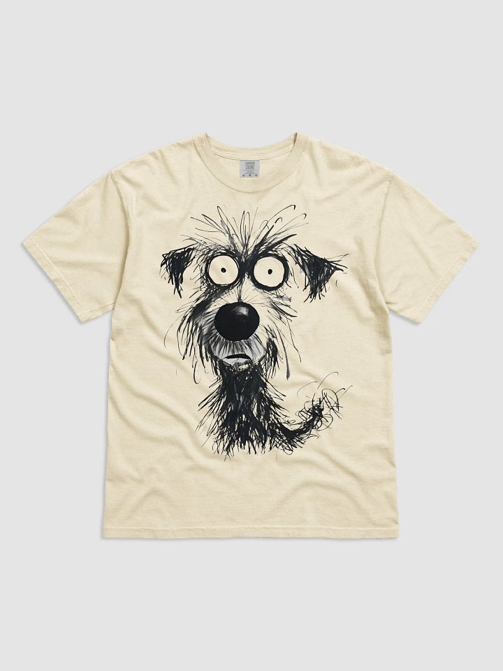 Whimsical Dog Sketch Comfort Color 1717 T-Shirt product image (4)