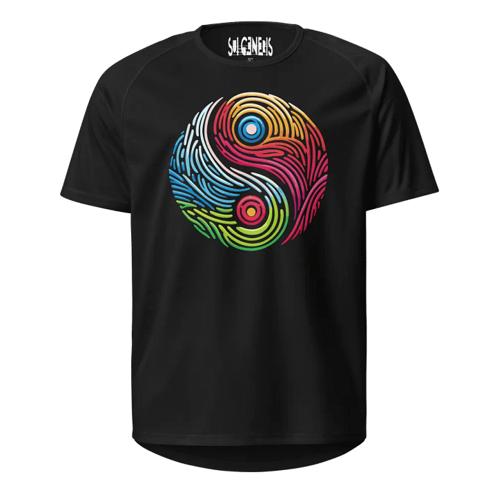 Spiral Balance Tee | Multi-Color Sacred Yin Yang Art product image (1)