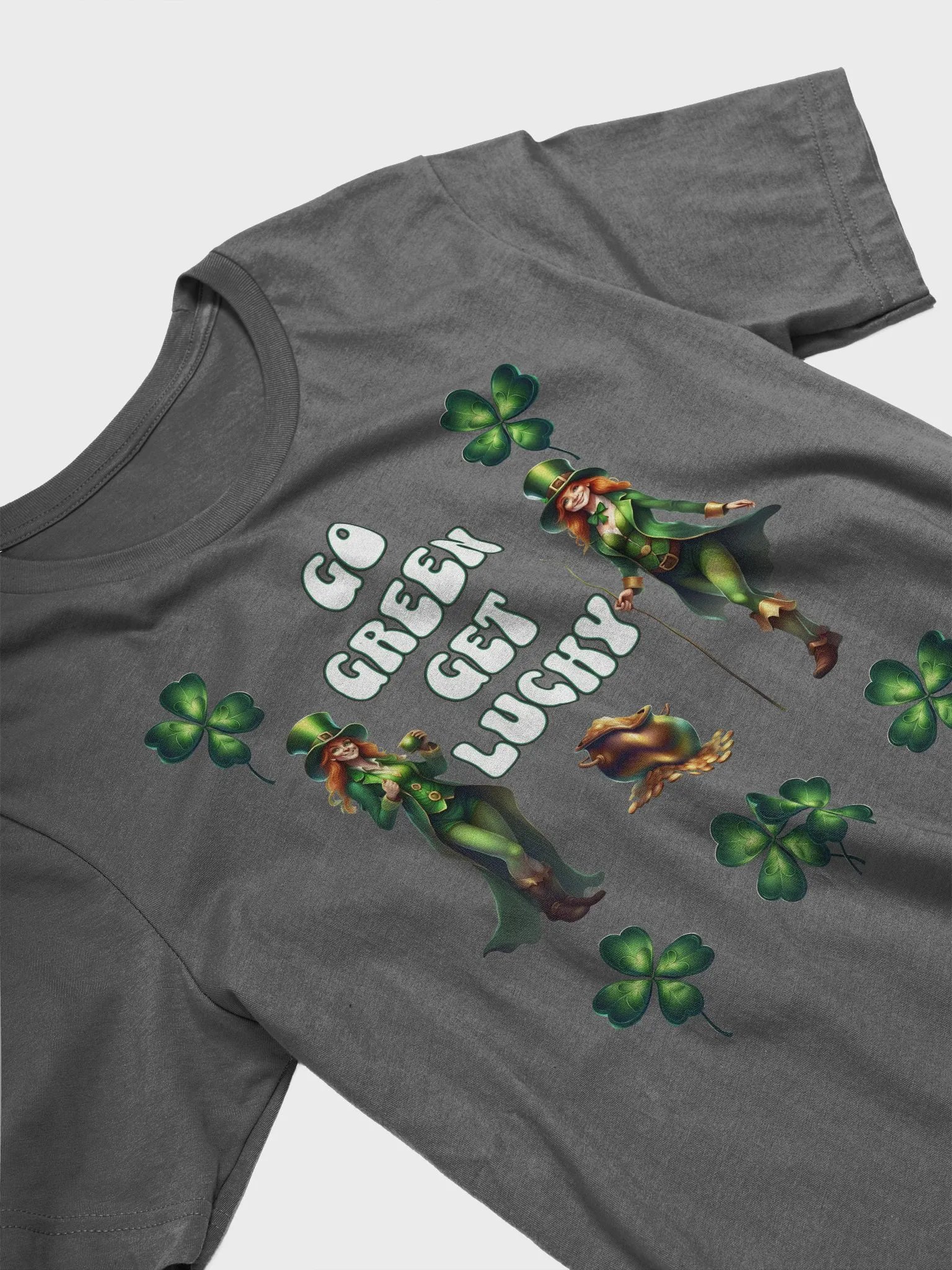 Go Green Get Lucky - St. Patrick's Day T-shirt product image (14)