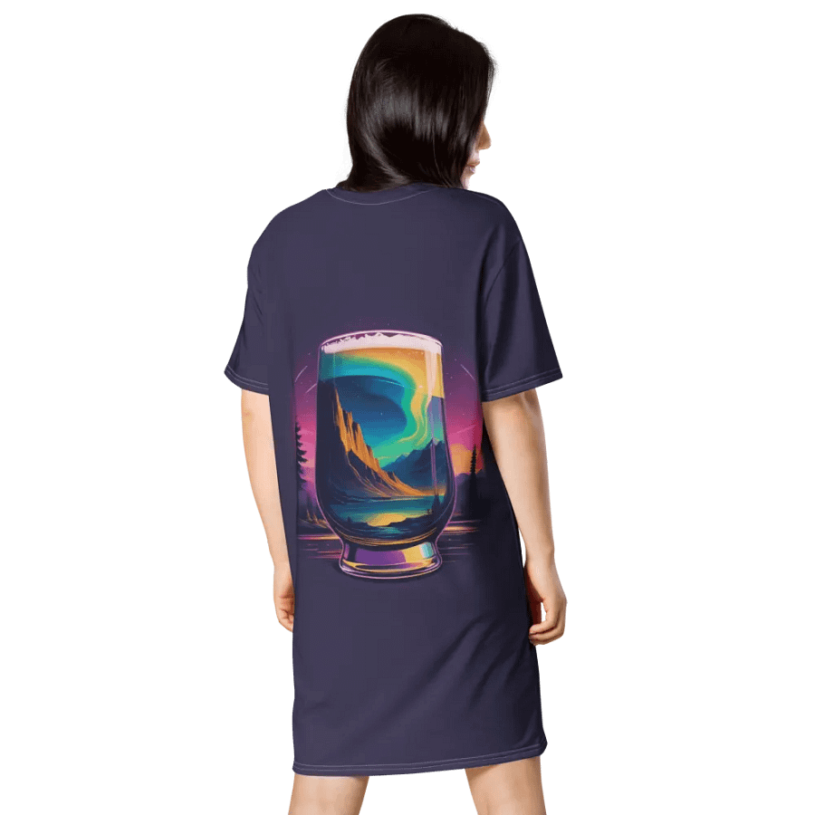 Beer Sunset All Over Print T-shirt Dress product image (5)