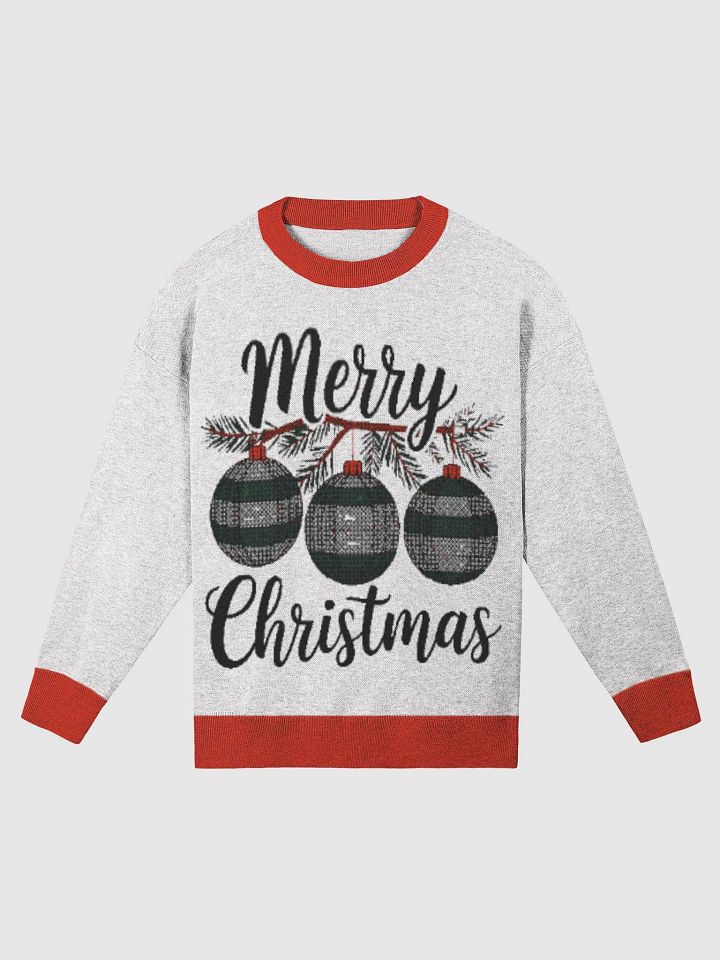Simple Yet Expressive Merry Christmas Knitted Crewneck product image (5)