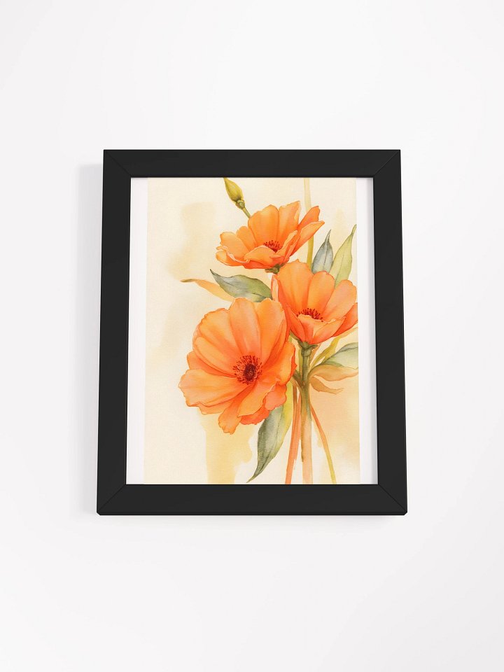 pink flowers in watercolors product image (2)