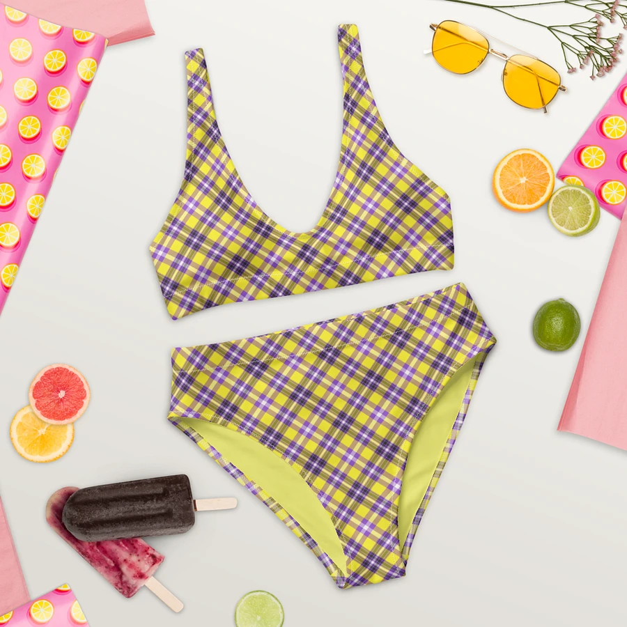 Yellow and Purple Plaid Bikini product image (9)
