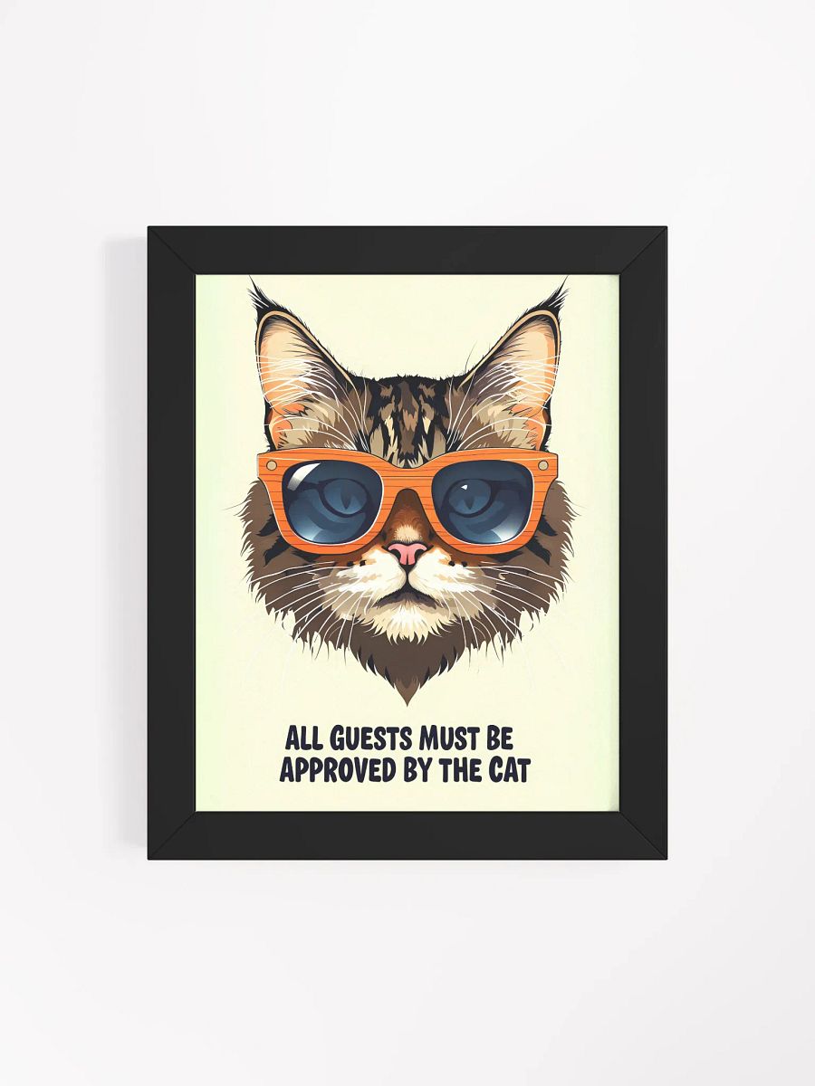 Cool Cat Sunglasses Framed Poster product image (5)