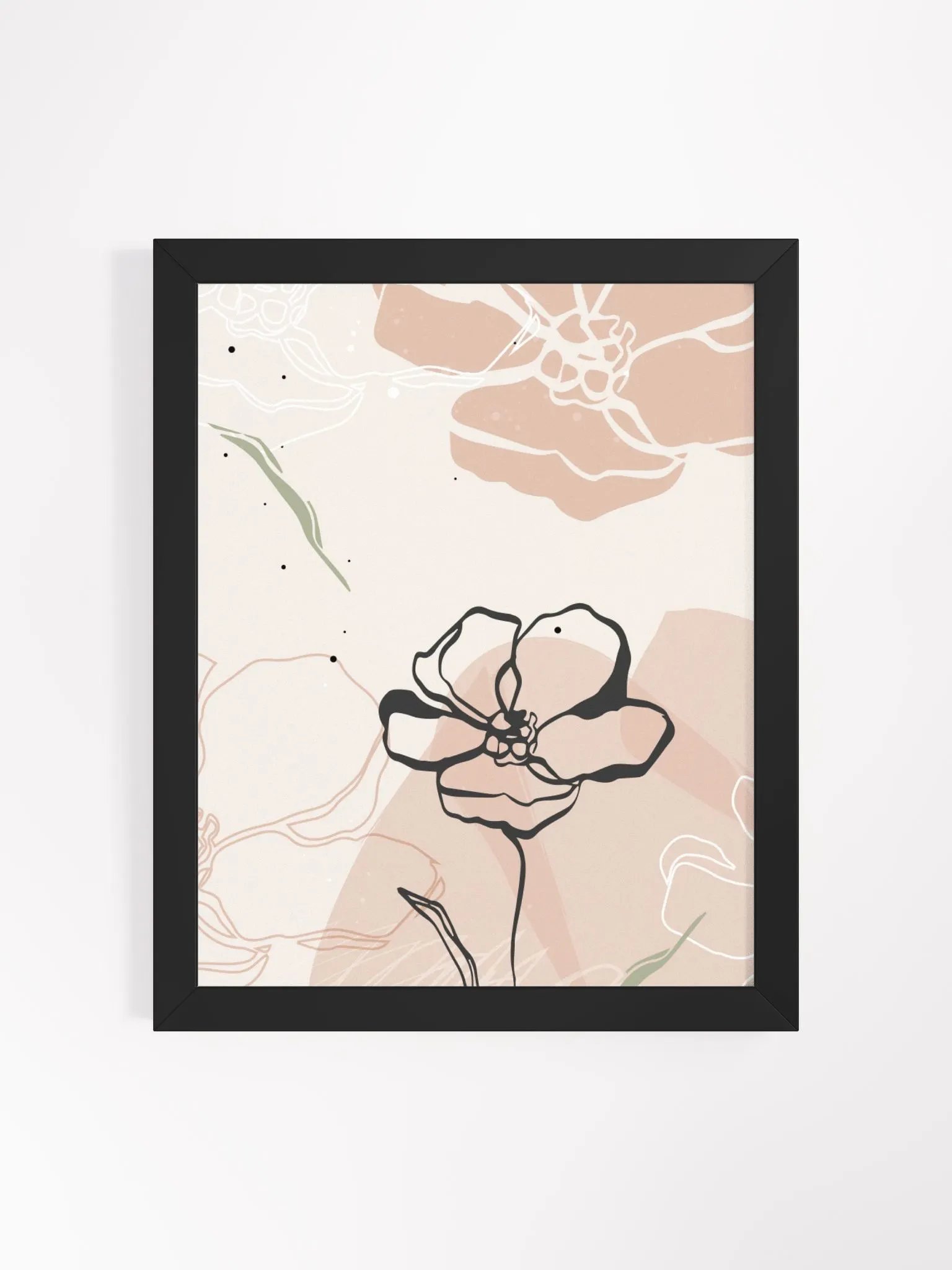 Minimalist Floral Framed Poster product image (13)
