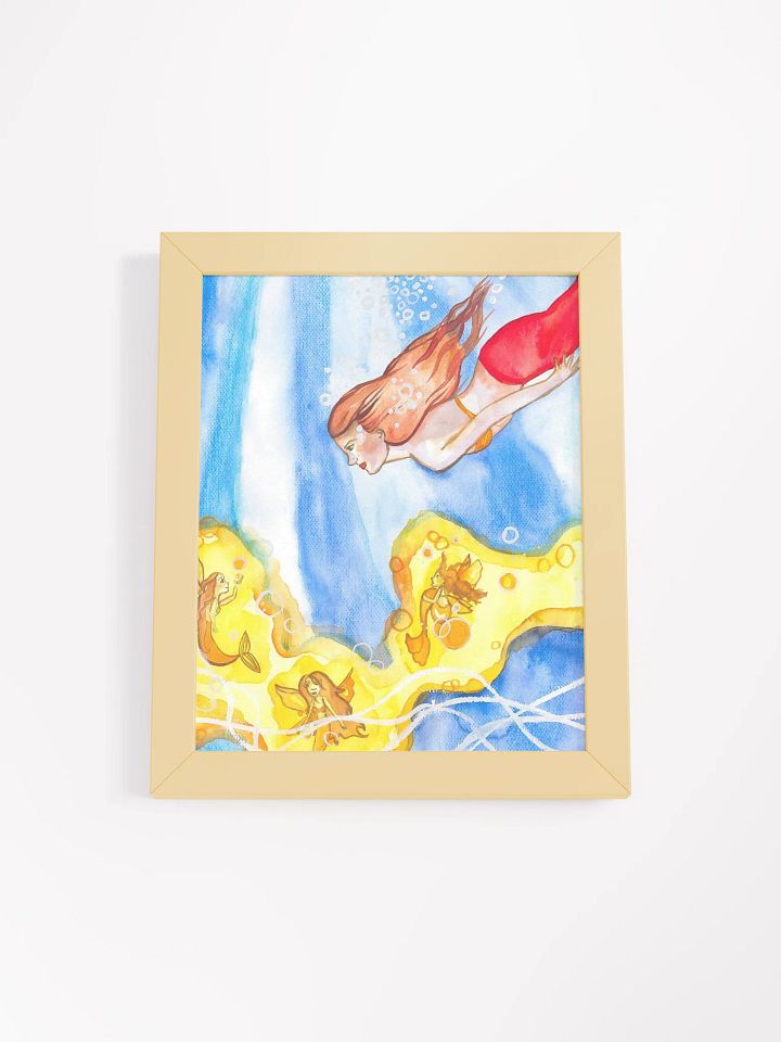 Mermaid Illumination Framed Print product image (2)