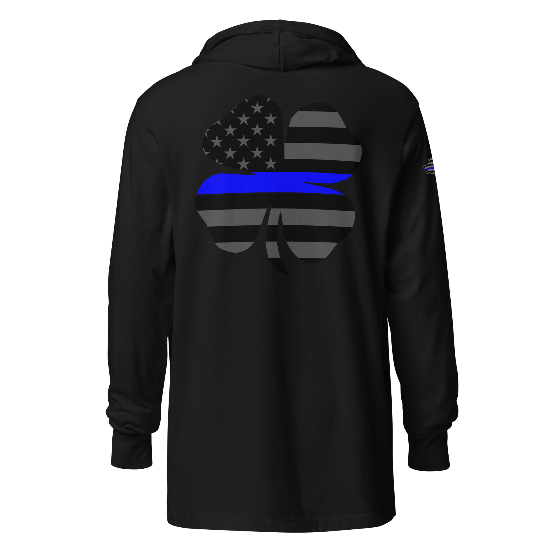 BLUE LINE FLAG - Long Sleeve Hooded Tee product image (1)