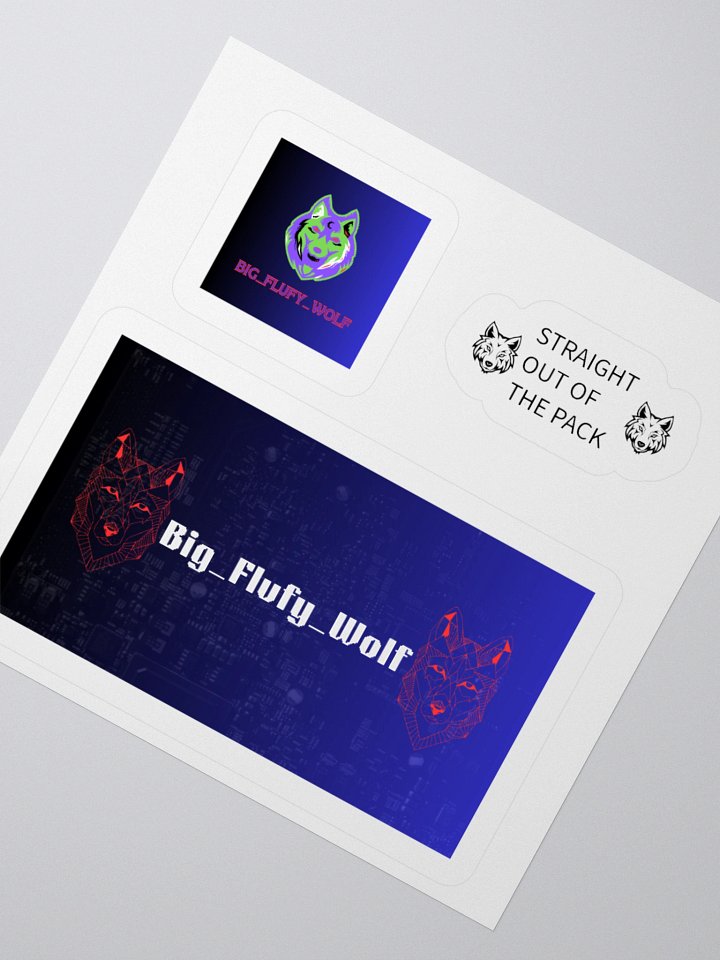 Big Flufy Wolf Stickers product image (5)