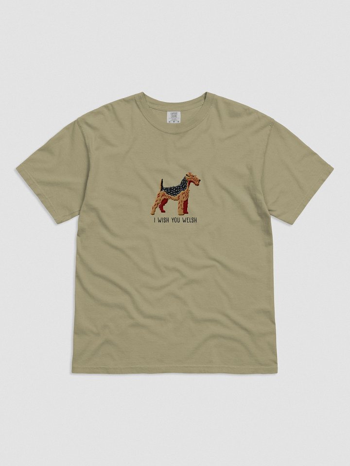 I Wish You Welsh T-Shirt(Embroidered) of a Fox Terrier(Black & Tan) product image (11)