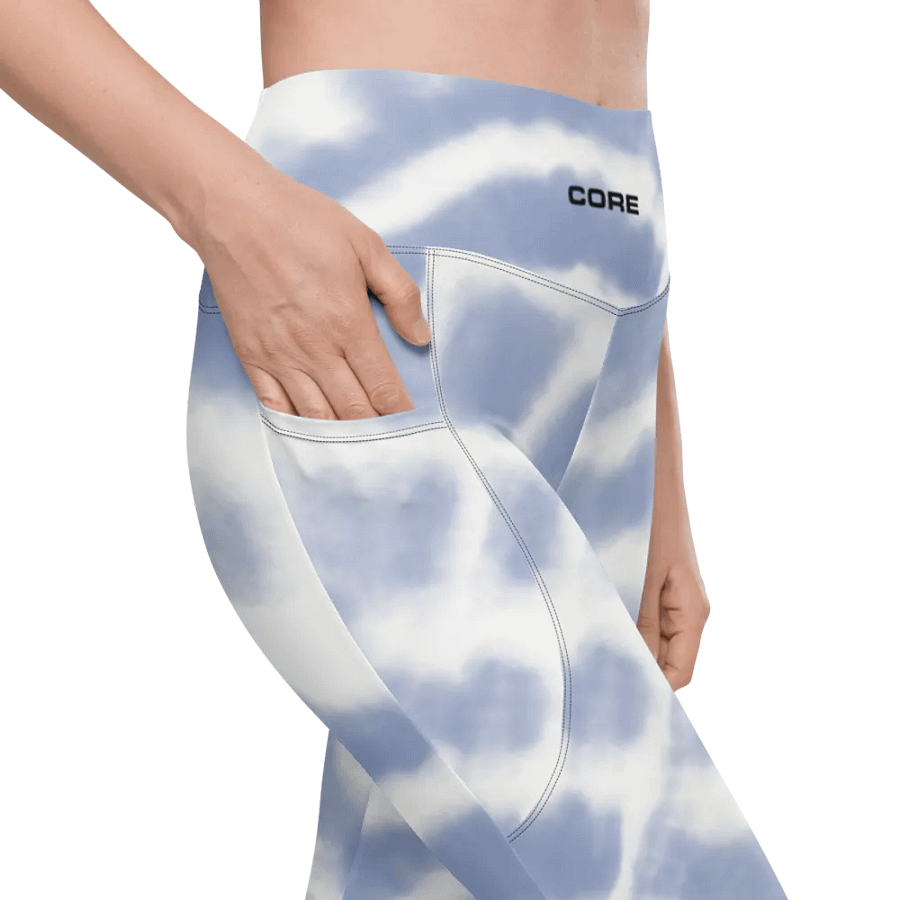 Circle tie dye Pocket Legging product image (8)
