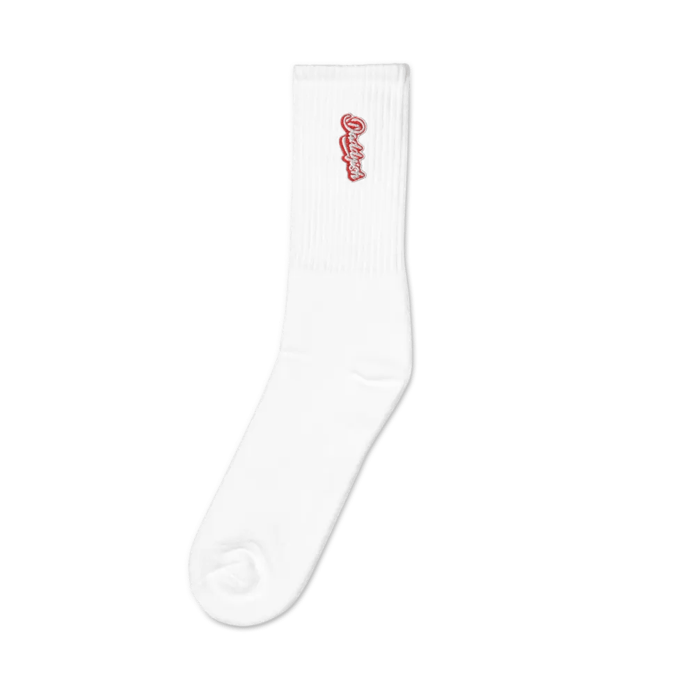 Daddyish Embroidered Crew Socks product image (1)