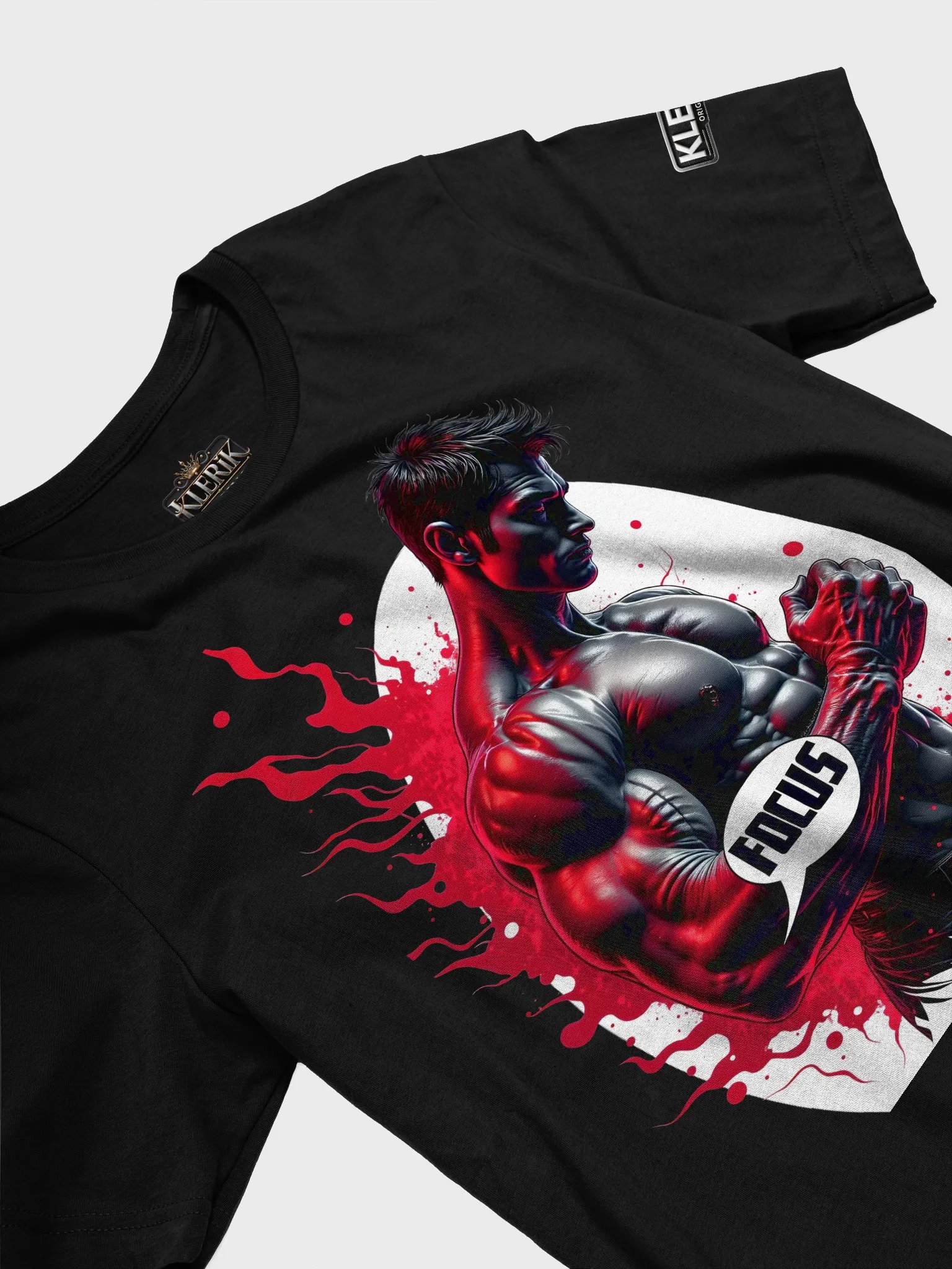 KLERIK Original Chrome Logo T-Shirt - FOCUS FITNESS product image (30)