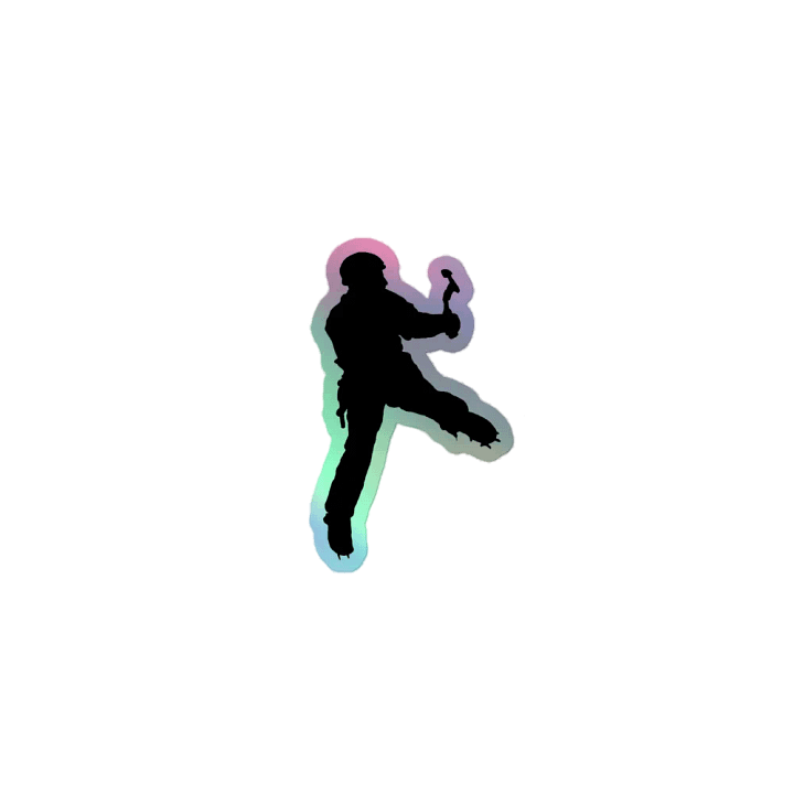 ice climber holographic sticker product image (1)