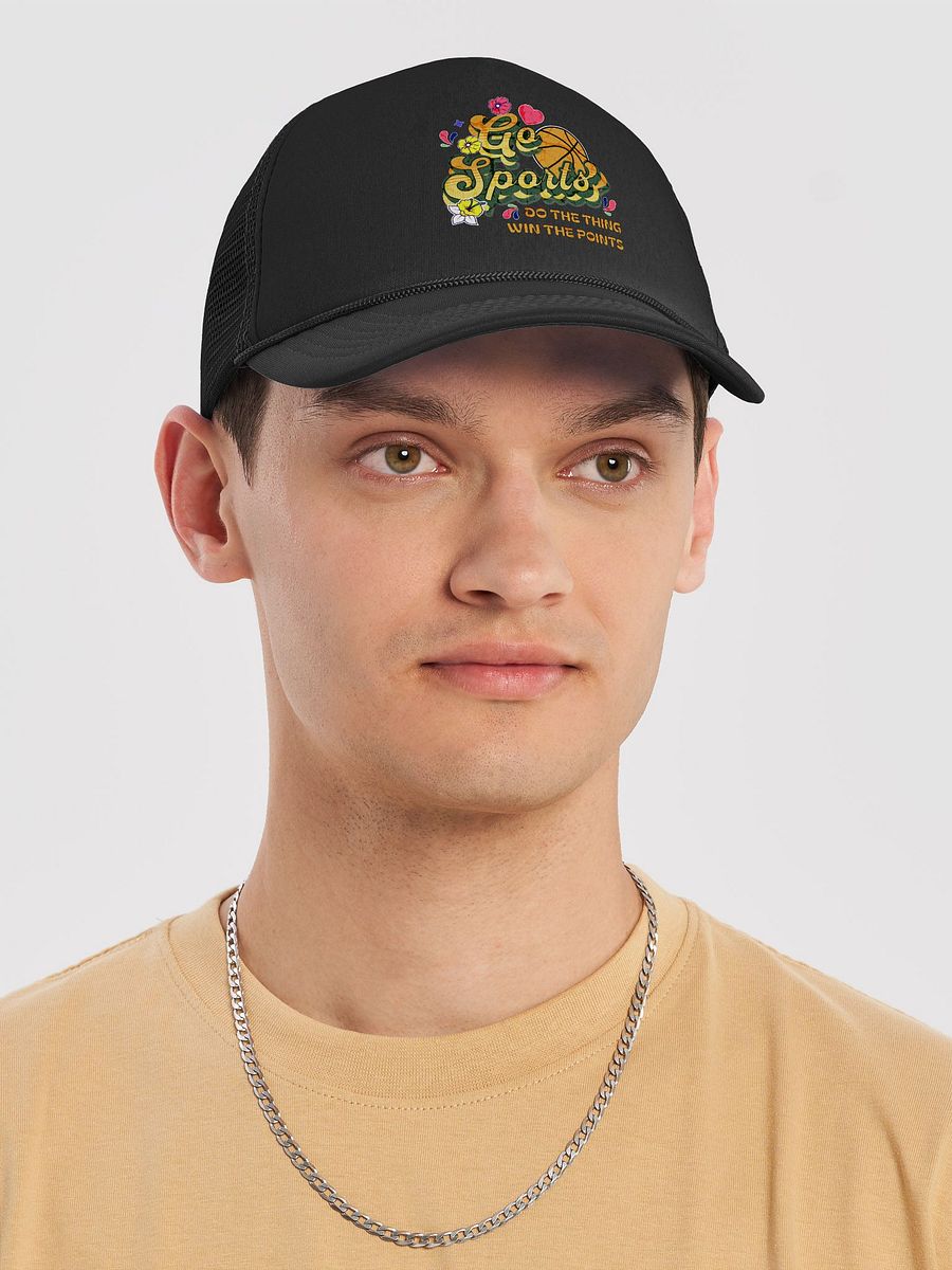 Go Sports Basketball Hoops Foam Trucker Hat product image (3)