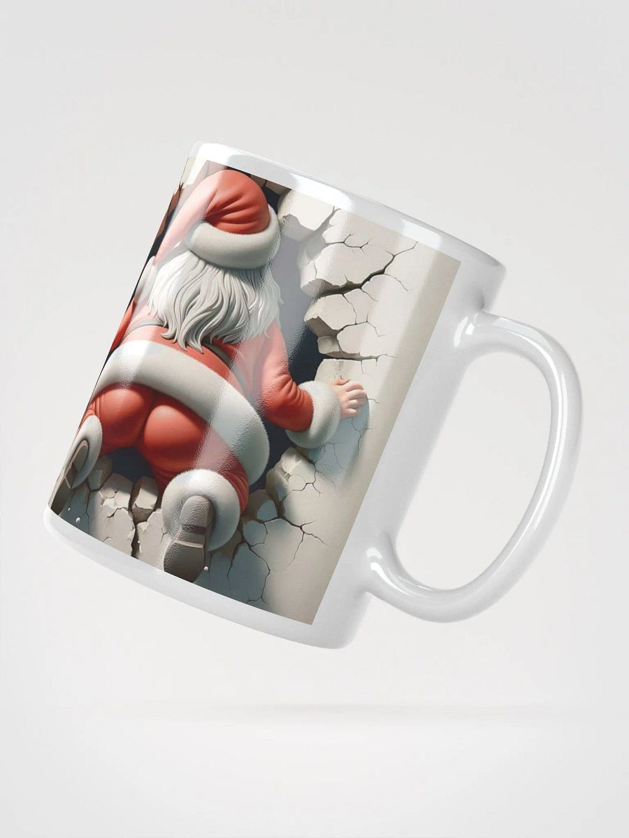 Funny Coffee Mug,Christmas Drinkware,Festive 3D Santa Mug,Christmas Gift Idea,3D realistic Cup,Funny Santa Chimney Mug,Holiday Gift, product image (4)