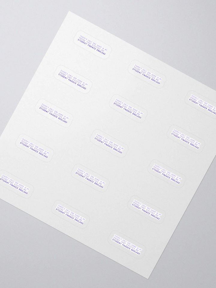 Student Finance Sticker (SMALL Sheet) product image (2)