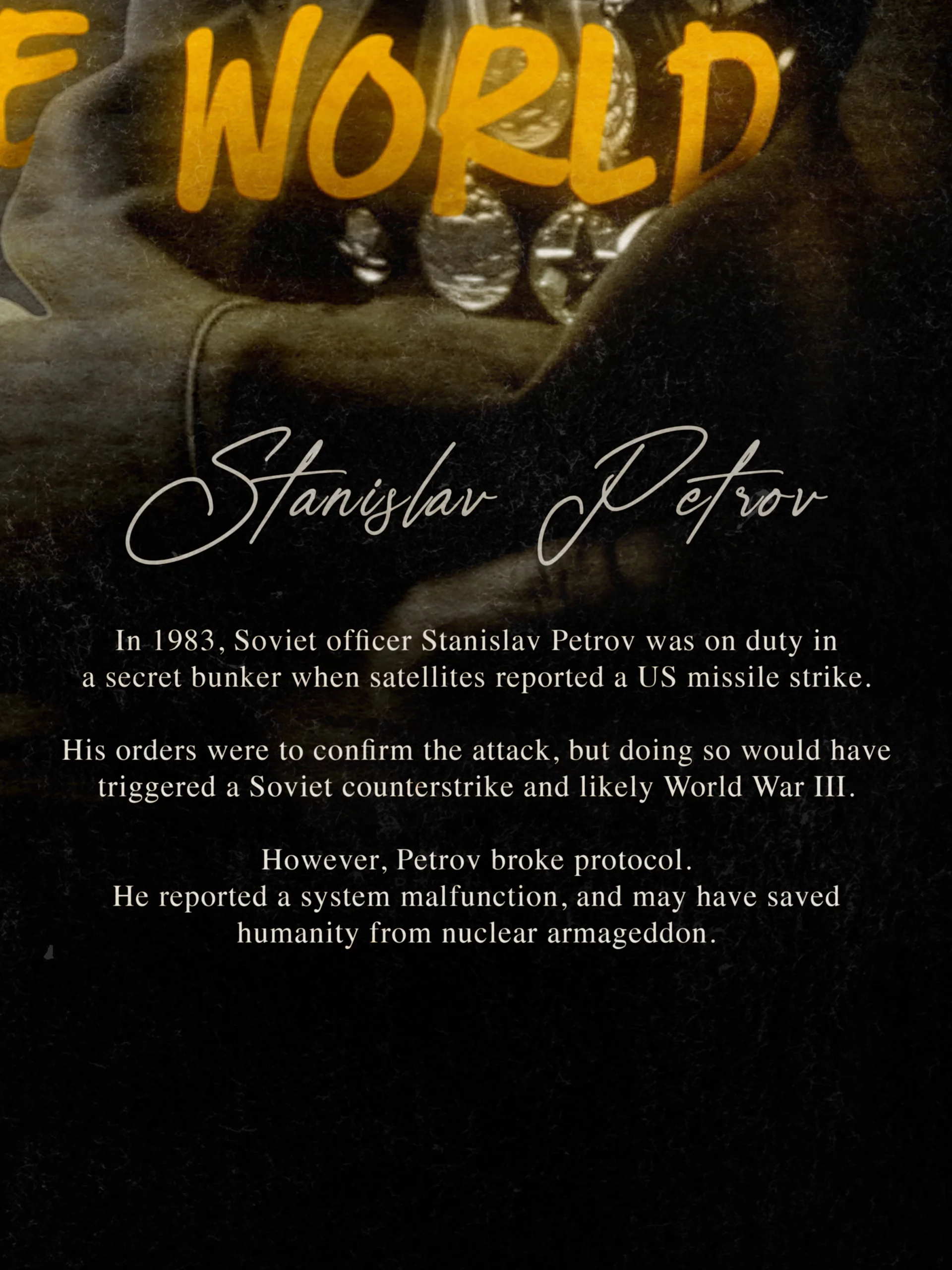 The Man Who Saved The World (Unframed Poster) product image (3)