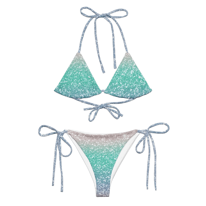 Glitter Unicorn Texture Design String Bikini (5) product image (1)