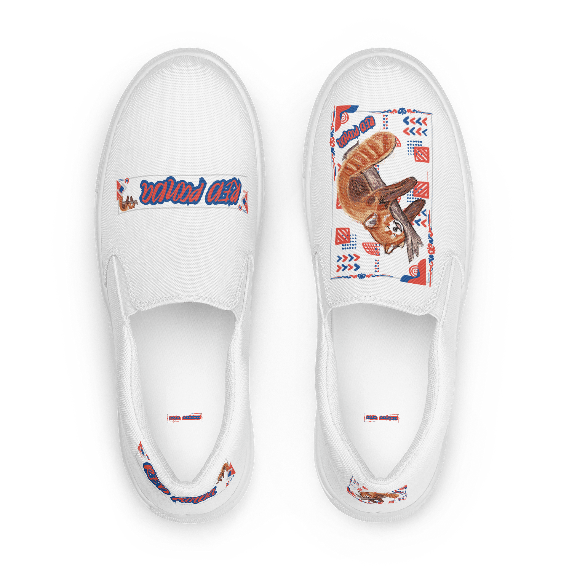 "Zzz" RED PANDA Women's Slip-On Shoes product image (1)