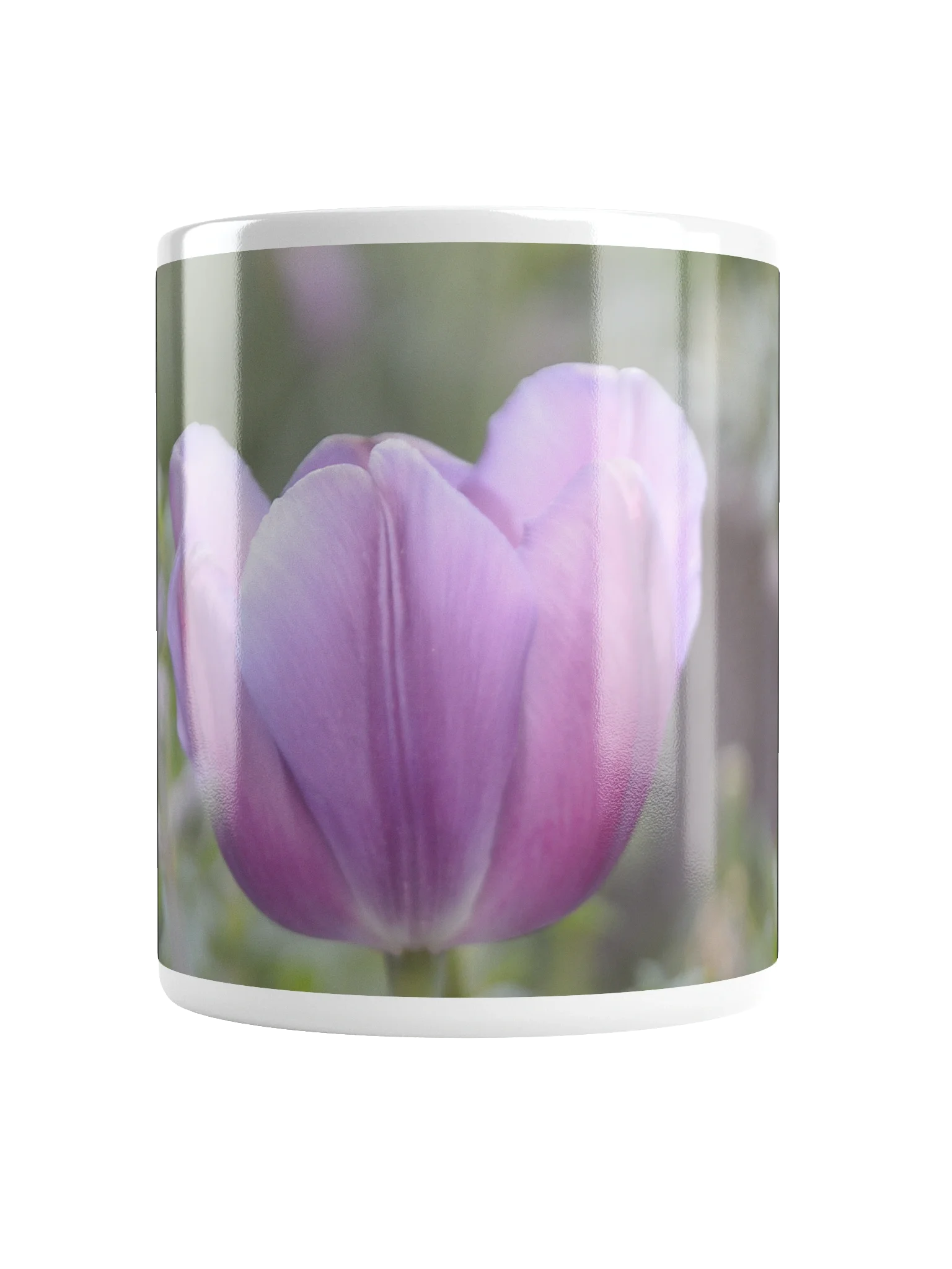 Keramiktasse weiß - Violette Tulpe product image (6)