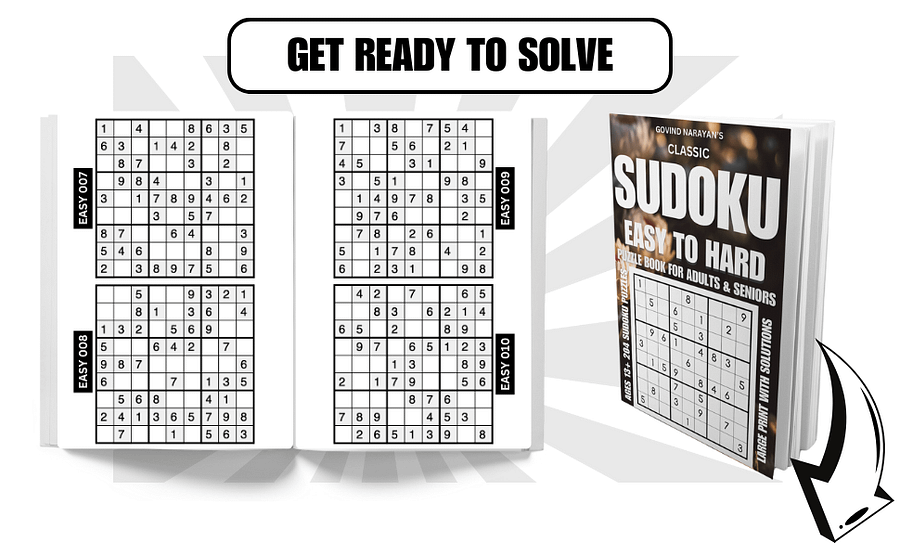 204 Classic Sudoku Easy to Hard Puzzle | Ebook | Printable product image (3)