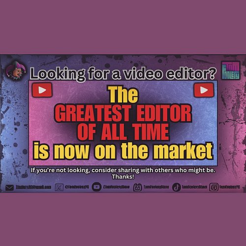 Looking for an editor for YouTube, TikTok, Instagram or any other content creation? Send me a DM if you're looking for someon...