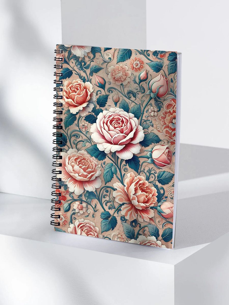 Royal Floral Spiral Notebook product image (4)