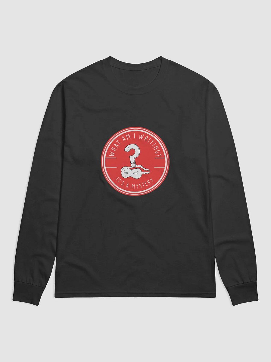 What am I Writing? It's a Mystery - Black Long Sleeve Shirt product image (1)