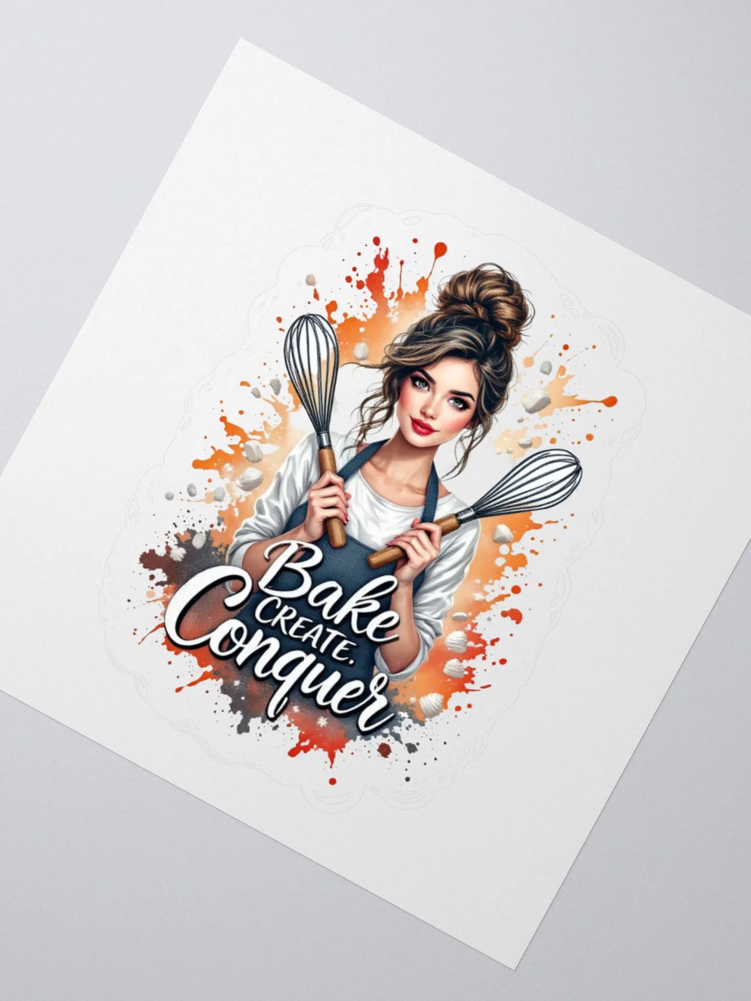 Bake, Create, Conquer Kiss Cut Stickers product image (6)